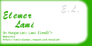 elemer lami business card